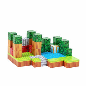 Magnetic Building Blocks - Portal to the Nether (128pcs) + 4 Random Figures