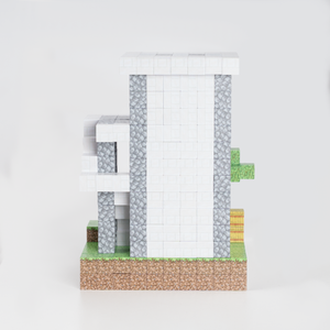 Magnetic Building Blocks - Wooden house (80pcs) +3 Random Figures